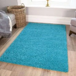 Super Soft Teal Blue Shaggy Rug -Kukoon Rugs Store Vancouver Teal Donnas 2 20 20Copy zpspkvlngbs 5B1 5D