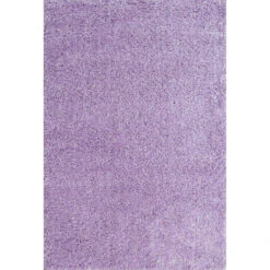 Violet Round Circle Shaggy Rug