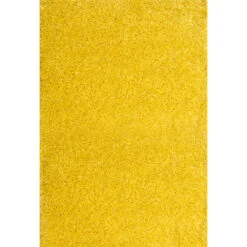 Yellow Shaggy Rug