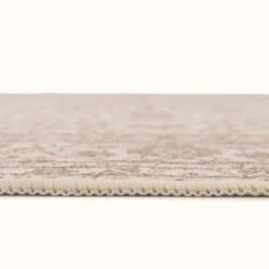Soft Washable Cream Bathroom Mat - Adeline -Kukoon Rugs Store Washable Adeline detail 03 3
