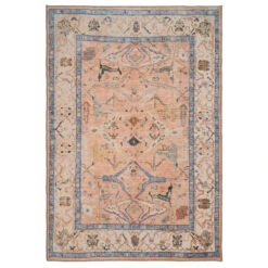 Soft Washable Multicolour Vintage Rug - Amelia