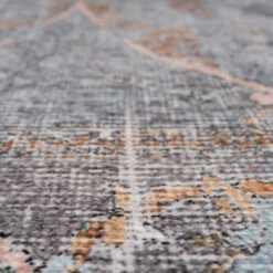 Soft Washable Blue Doormat - Clara -Kukoon Rugs Store Washable Clara detail 11 3