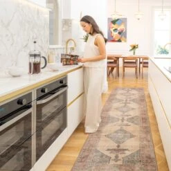 Soft Washable Multicolour Moroccan Runner - Coralie 12 Soft Washable Multicolour Moroccan Runner - Coralie -Kukoon Rugs Store Washable Coralie room web RRL location 2