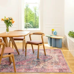 Soft Washable Multicolour Rug - Delphine -Kukoon Rugs Store Washable Delphine room web R location 1