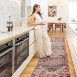 Soft Washable Multicolour Rug - Delphine -Kukoon Rugs Store Washable Delphine room web RRL location 1