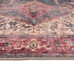 Soft Washable Multicolour Bathroom Mat - Delphine -Kukoon Rugs Store Washable Delphine detail 02