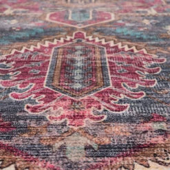 Soft Washable Multicolour Rug - Delphine -Kukoon Rugs Store Washable Delphine detail 06 2