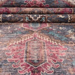 Soft Washable Multicolour Doormat - Delphine -Kukoon Rugs Store Washable Delphine detail 14 1