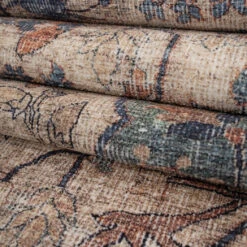 Soft Washable Blue Regency Runner - Dorothea -Kukoon Rugs Store Washable Dorothea detail 15 1