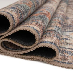 Soft Washable Blue Regency Runner - Dorothea -Kukoon Rugs Store Washable Dorothea detail 20 1