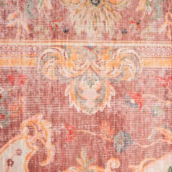 Washable Pink Medallion Rug - Dusk -Kukoon Rugs Store Washable Dusk Detail 9