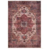 Soft Washable Red Antique Rug - Eliza -Kukoon Rugs Store Washable Eliza overhead SQ