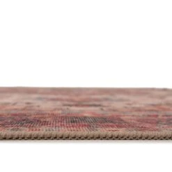 Soft Washable Red Antique Runner - Eliza -Kukoon Rugs Store Washable Eliza detail 03 2