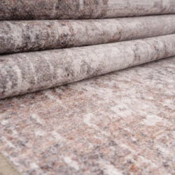 Soft Washable Distressed Bathroom Mat - Ernest -Kukoon Rugs Store Washable Ernest detail 19 1