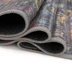 Soft Washable Wildflower Bathroom Mat - Francine -Kukoon Rugs Store Washable Francine detail 21