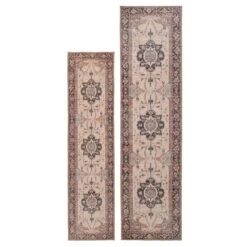 Soft Washable Blue Heritage Runner - Hazel 17 Soft Washable Blue Heritage Runner - Hazel -Kukoon Rugs Store Washable Hazel Overhead RR RRL SQ