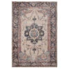 Soft Washable Blue Heritage Rug - Hazel -Kukoon Rugs Store Washable Hazel overhead SQ