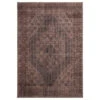 Soft Washable Brown Traditional Rug - Mabel 2 Soft Washable Brown Traditional Rug - Mabel -Kukoon Rugs Store Washable Mabel overhead SQ