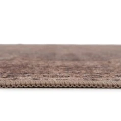 Soft Washable Brown Traditional Rug - Mabel -Kukoon Rugs Store Washable Mabel detail 04 1