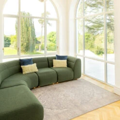 Soft Washable Vintage Beige Rug - Mariana -Kukoon Rugs Store Washable Marianna room web location 2