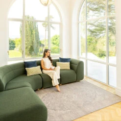 Soft Washable Vintage Beige Rug - Mariana -Kukoon Rugs Store Washable Marianna room web location 3