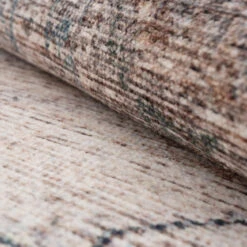 Washable Grey Blue Vintage Runner - Roam -Kukoon Rugs Store Washable Roam Details 18