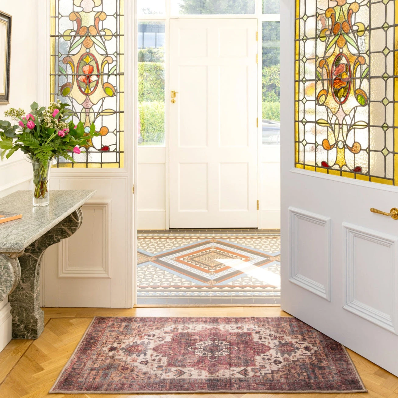 Soft Washable Burgundy Bathroom Mat - Rubyana 6 Soft Washable Burgundy Bathroom Mat - Rubyana - Image 4