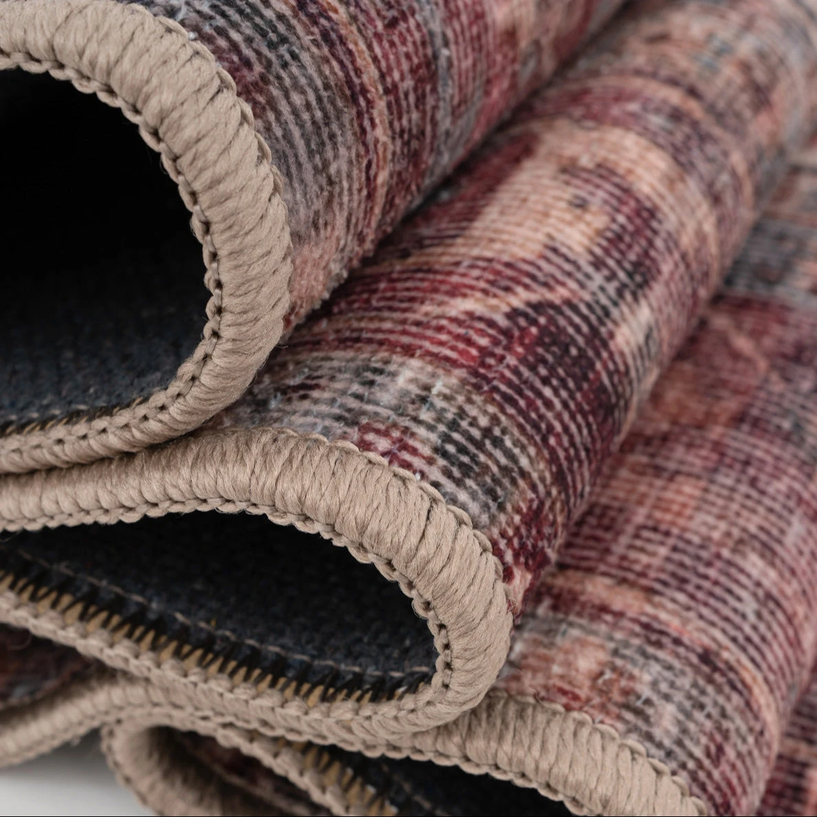 Soft Washable Burgundy Bathroom Mat - Rubyana 10 Soft Washable Burgundy Bathroom Mat - Rubyana - Image 8