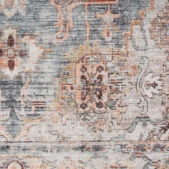 Washable Blue Vintage Runner - Serene -Kukoon Rugs Store Washable Serene Details 6 b46b359f 9e45 48b0 bd24 ab90a48b14df