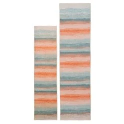 Soft Washable Multicolour Abstract Runner - Solene -Kukoon Rugs Store Washable Solene Overhead RR RRL SQ