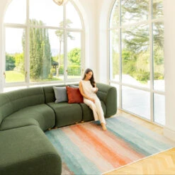 Soft Washable Multicolour Abstract Rug - Solene -Kukoon Rugs Store Washable Solene room web RRL location 2 c6f4b198 7cd7 40e4 8d7d 66d421d75579