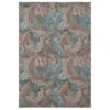 Soft Washable Green Leaf Print Rug - Sylvan
