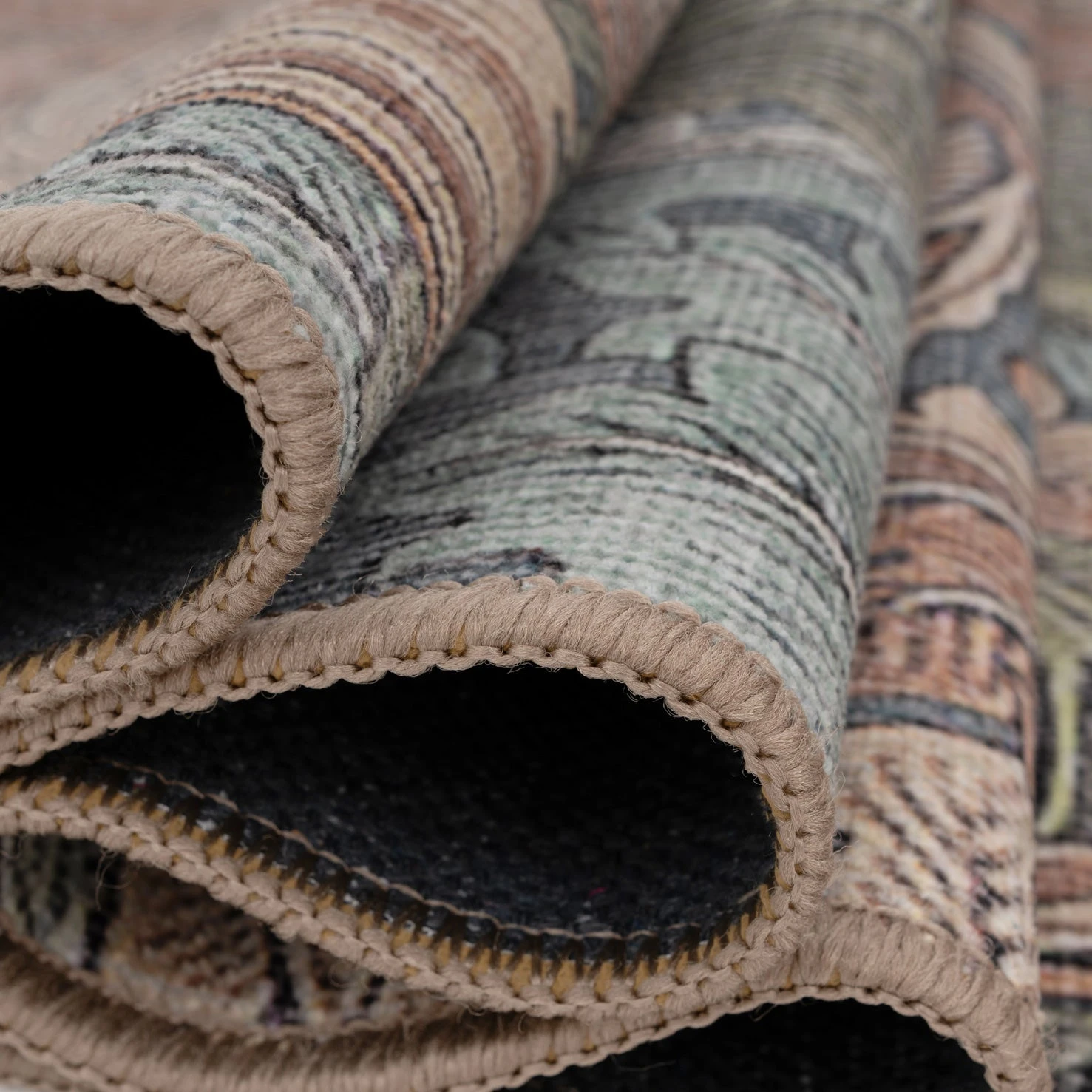 Soft Washable Green Leaf Doormat - Sylvan 10 Soft Washable Green Leaf Doormat - Sylvan - Image 8