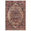 Soft Washable Terracotta Medallion Rug - Verity -Kukoon Rugs Store Washable Verity overhead SQ