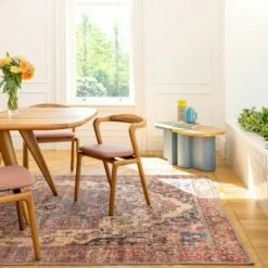 Soft Washable Terracotta Medallion Rug - Verity -Kukoon Rugs Store Washable Verity room web R location 1 8814ac79 a037 45ec be26 e90bf5b5811a