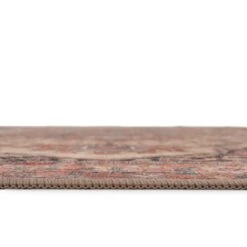 Soft Washable Terracotta Bathroom Mat - Verity -Kukoon Rugs Store Washable Verity detail 04 1