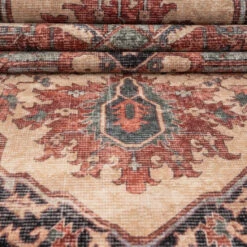 Soft Washable Terracotta Medallion Rug - Verity -Kukoon Rugs Store Washable Verity detail 19