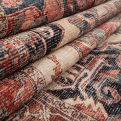 Soft Washable Terracotta Bathroom Mat - Verity -Kukoon Rugs Store Washable Verity detail 22