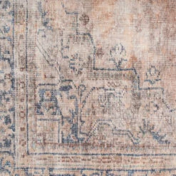 Washable Terracotta Vintage Rug - Wander -Kukoon Rugs Store Washable Wander Details 5