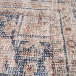 Washable Terracotta Vintage Rug - Wander -Kukoon Rugs Store Washable Wander Details 9