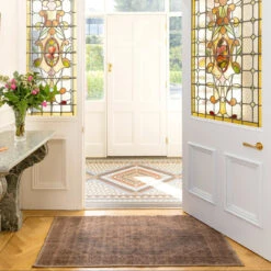 Soft Washable Brown Bathroom Mat - Mabel -Kukoon Rugs Store Washable mabel room web RRL location hall 1