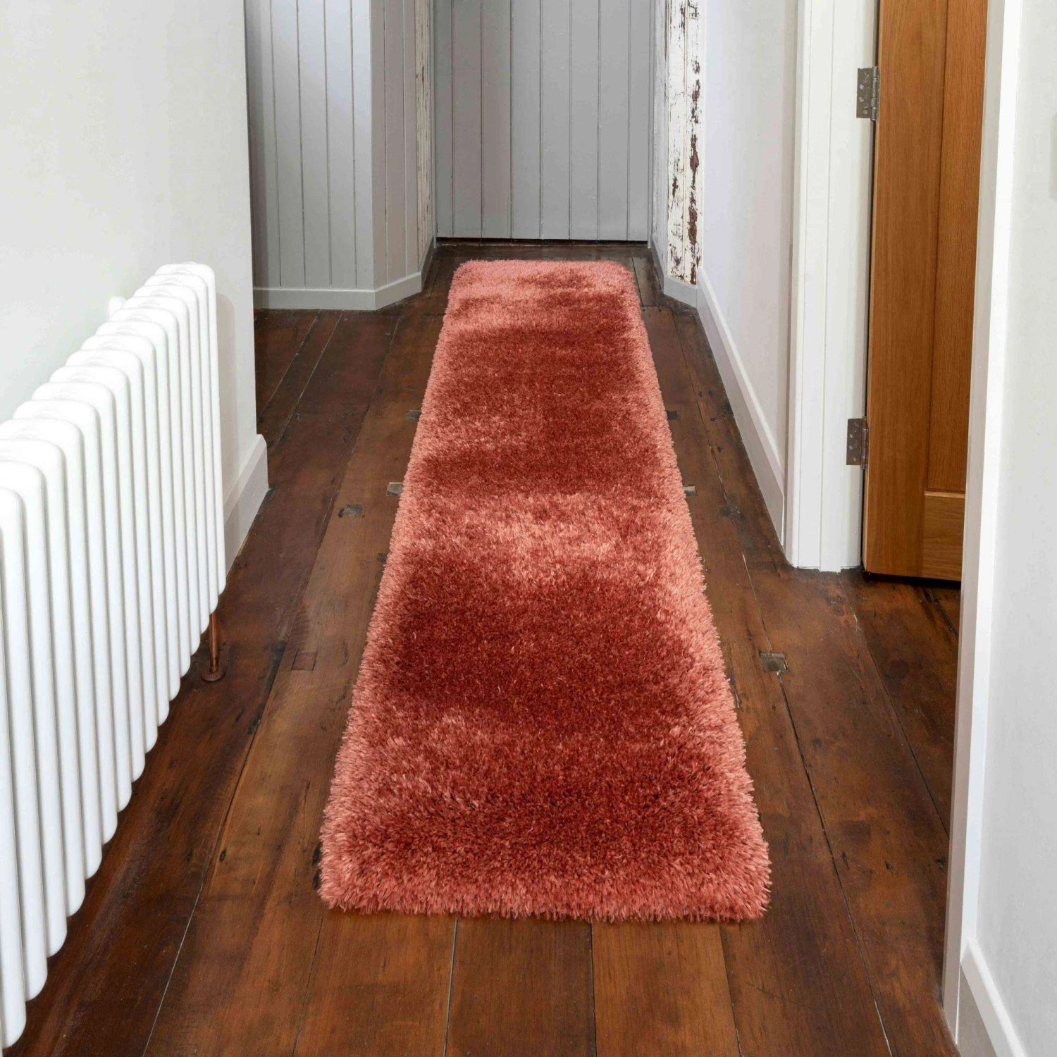 Deluxe Thick Soft Terracotta Shaggy Hall Runner Rug 5 Deluxe Thick Soft Terracotta Shaggy Hall Runner Rug - Image 3