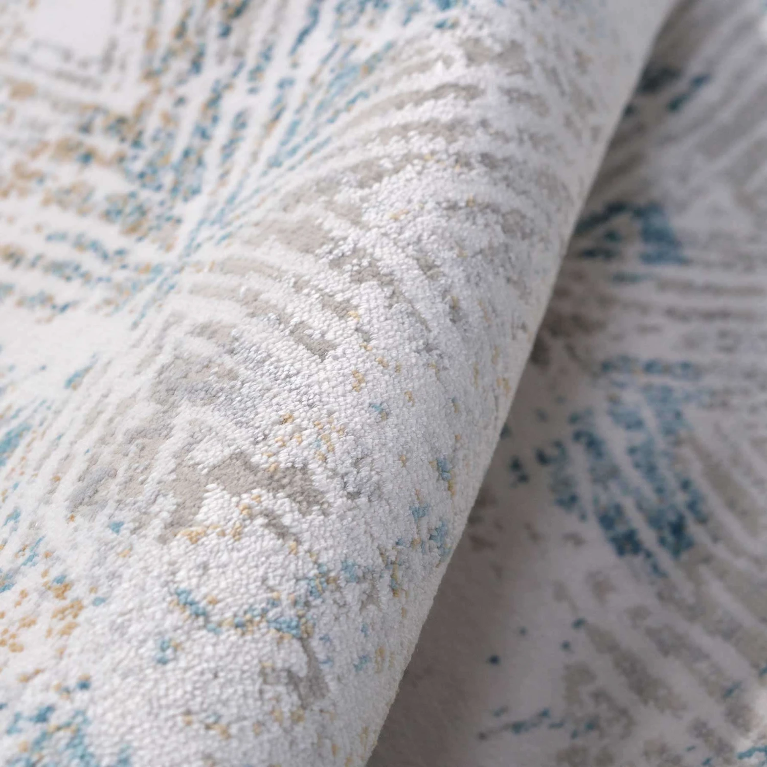 Teal Blue Cloudscape Hallway Runner Rug 7 Teal Blue Cloudscape Hallway Runner Rug - Image 5