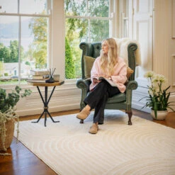 Soft Cream Boho Rug - Groove -Kukoon Rugs Store Zola Groove Room web