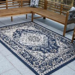 Navy Blue Distressed Indoor Outdoor Rug 10 Navy Blue Distressed Indoor Outdoor Rug -Kukoon Rugs Store adana arthur navy 17 5B3 5D