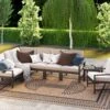 Jute Tone Aztec Outdoor Rug - Prele -Kukoon Rugs Store aelius prele outdoor patio final for web
