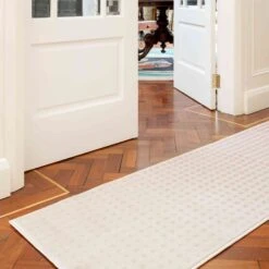 Modern Blush Spotted Ombre Effect Hall Runner Rug -Kukoon Rugs Store alabama dottie blush 5585 5B1 5D