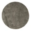 Premium Grey Shaggy Circle Rug - Dove -Kukoon Rugs Store amore circle dove 09469 overhead sq