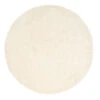 Premium Cream Shaggy Circle Rug - Lace -Kukoon Rugs Store amore circle lace 09466 overhead sq