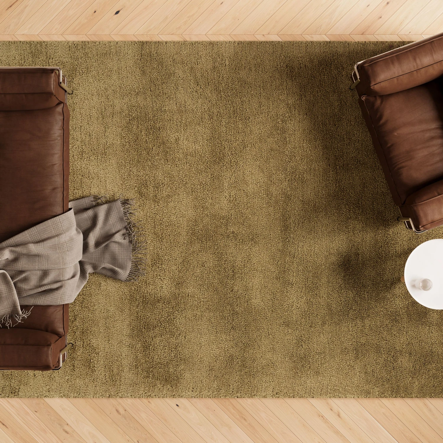 Premium Sage Green Shaggy Rug - Sage 7 Premium Sage Green Shaggy Rug - Sage - Image 5